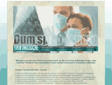 Tablet Screenshot of forum-onkologiczne.com.pl